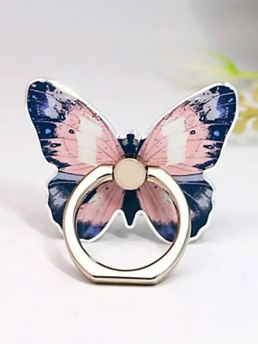 NIP Creamcy Pink & Blue Gothic Dreamy Butterfly Phone Grip